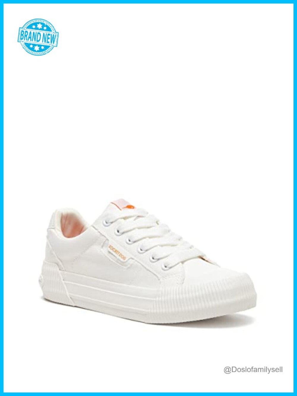 Platform Sneakers Low-Top Cotton Upper Rubber Toe Cap Lace-Up